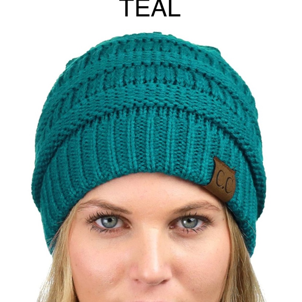 C.C BEANIE COLOR TEAL